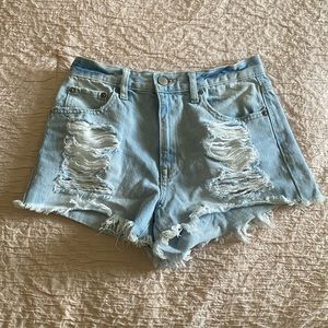 Denim shorts
